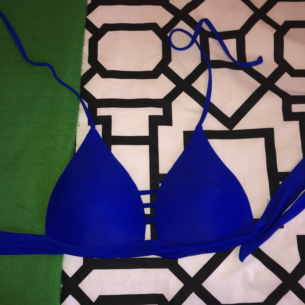 Royal Blue Padded Bikini Top